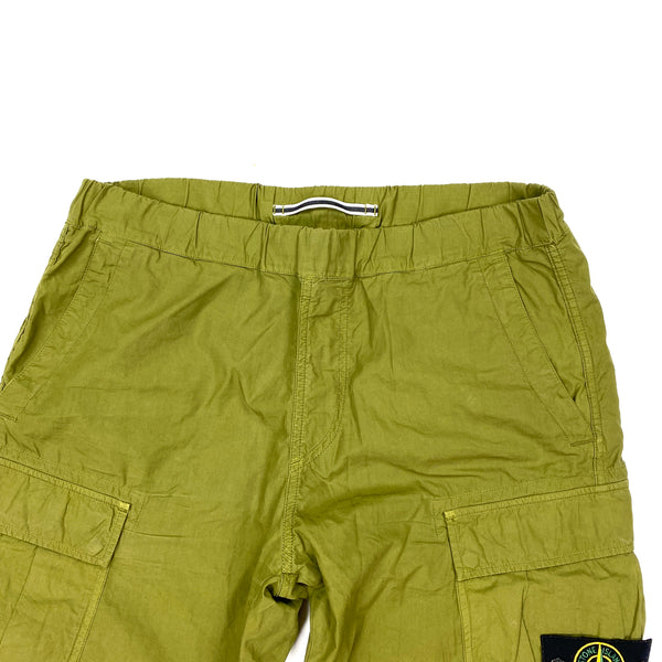 Stone Island Olive Tapered Green Cargo Trousers