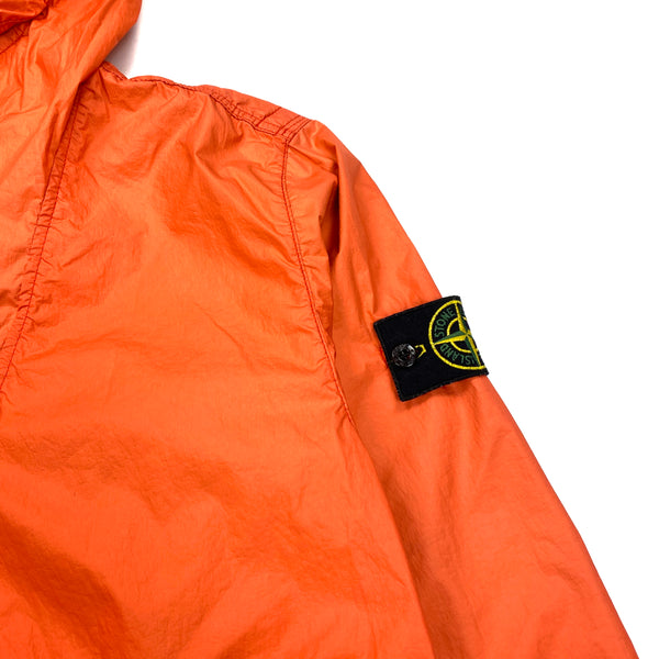 Stone Island Orange Membrana 3L TC Hooded Jacket