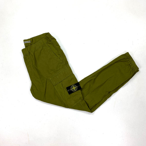 Stone Island Olive Tapered Green Cargo Trousers