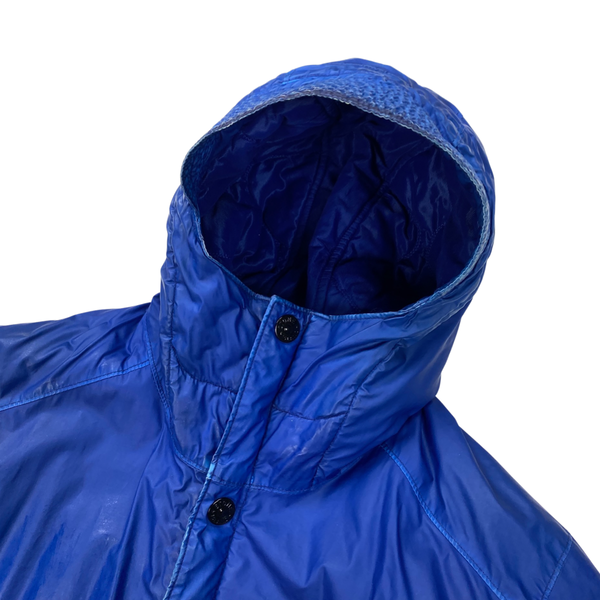 Stone Island Blue Quilted Mussola Gommata Jacket