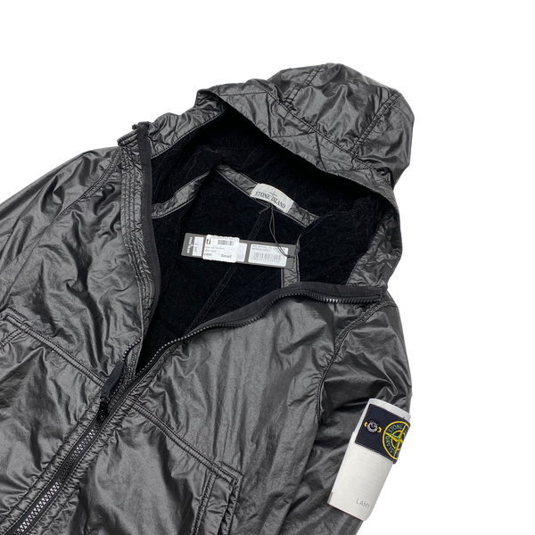 Stone Island 2018 Black Lamy Flock Hooded Jacket