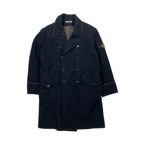 Stone Island 2001 Black Double Breasted Duffle Coat