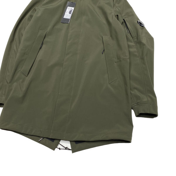 CP Company Khaki Soft Shell Fishtail Parka Jacket