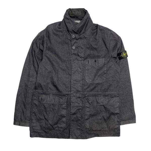 Stone Island 2004 Lino Flax Nylon Metal Hood Jacket