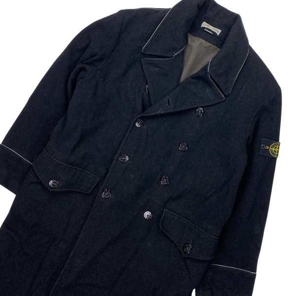 Stone Island 2001 Black Double Breasted Duffle Coat