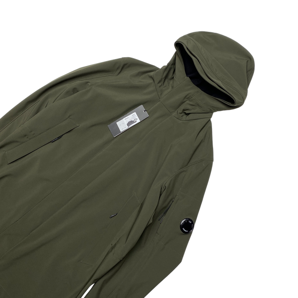 CP Company Khaki Soft Shell Fishtail Parka Jacket