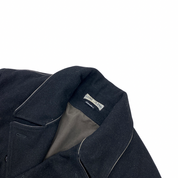 Stone Island 2001 Black Double Breasted Duffle Coat