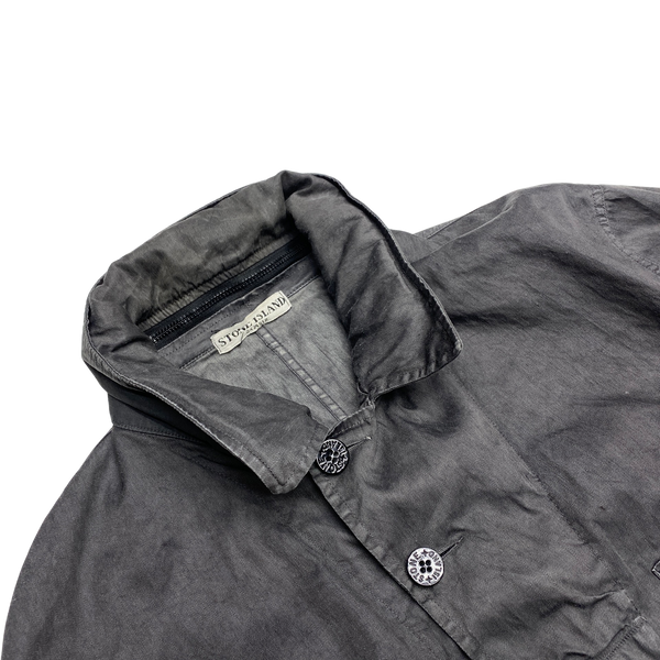 Stone Island 2004 Lino Flax Nylon Metal Hood Jacket