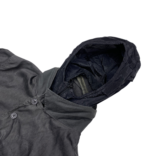 Stone Island 2004 Lino Flax Nylon Metal Hood Jacket