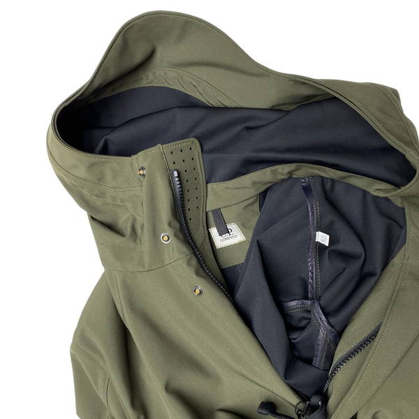 CP Company Khaki Soft Shell Fishtail Parka Jacket
