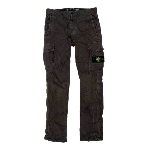 Stone Island 2014 Brown Slim Fit Cargo Trousers