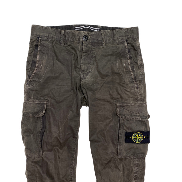 Stone Island 2014 Brown Slim Fit Cargo Trousers