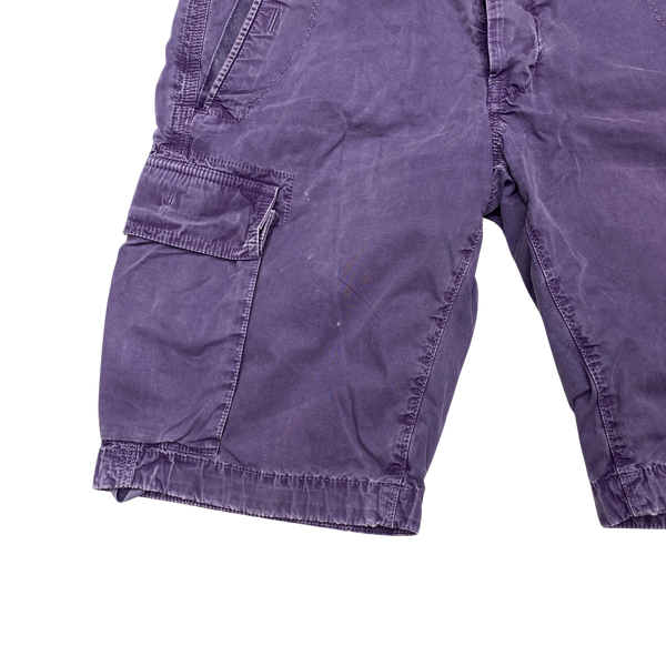 Stone Island Purple Cotton Cargo Trousers