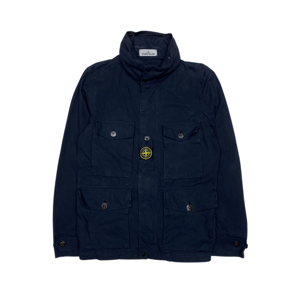 Stone Island 2020 Navy Blue Cotton Cordura Field Jacket Mat s Island