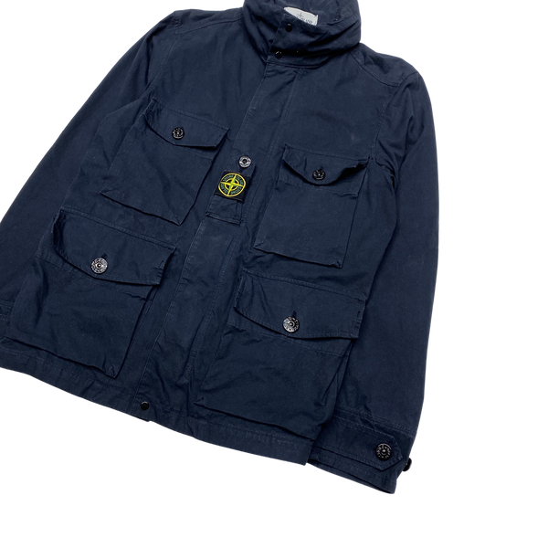 Stone Island 2020 Navy Blue Cotton Cordura Field Jacket