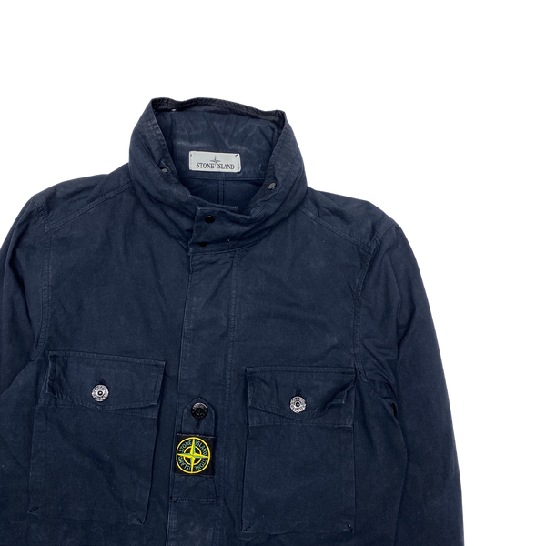 Stone Island 2020 Navy Blue Cotton Cordura Field Jacket