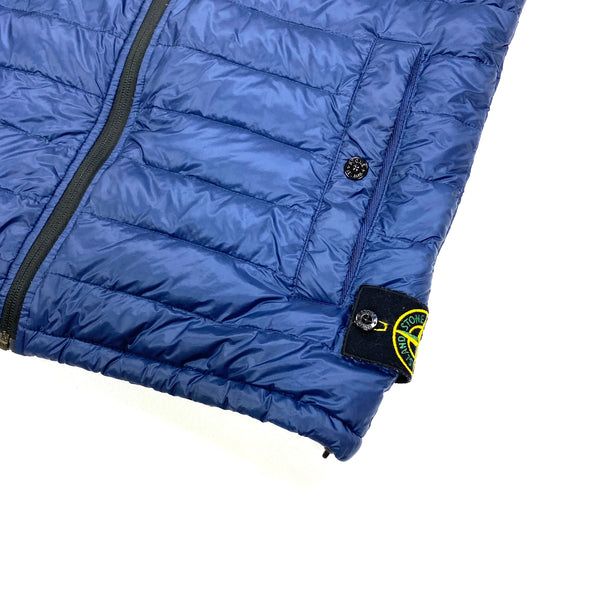 Stone Island Navy Micro Rip Stop Down Gilet