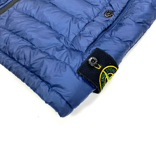 Stone Island Navy Micro Rip Stop Down Gilet