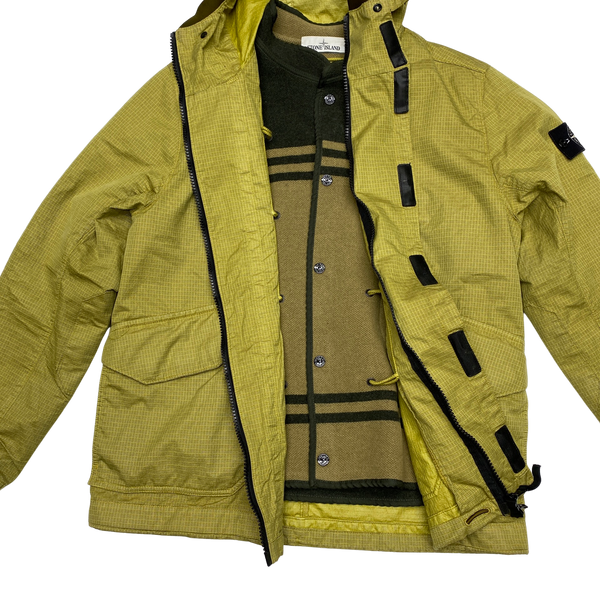 Stone Island Pistachio Reflective Weave Ripstop TC Jacket Mat s