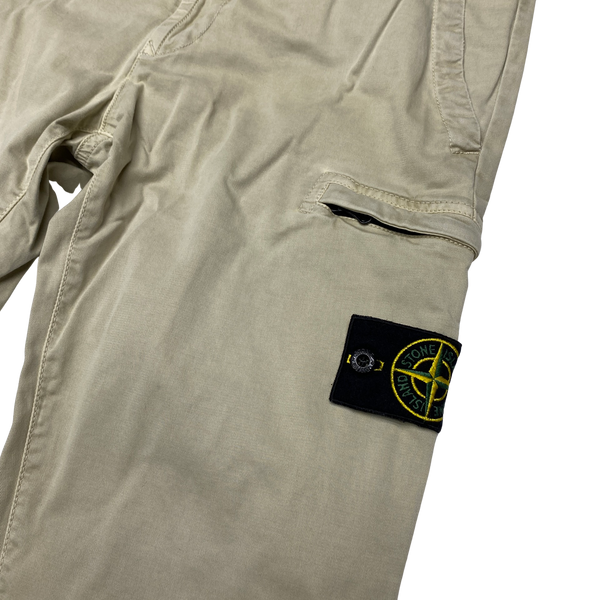 Stone Island 2020 Beige Skinny Fit Cargo Trousers