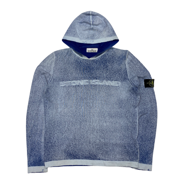 Stone Island 2016 Hand Sprayed Dust Spellout Hoodie