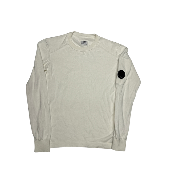 CP Company White Crewneck Knit Age 14