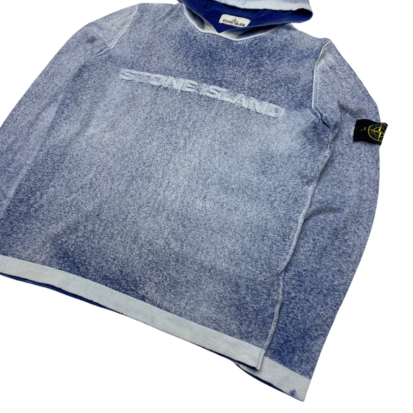 Stone Island 2016 Hand Sprayed Dust Spellout Hoodie