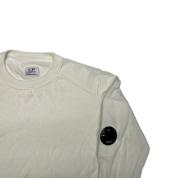 CP Company White Crewneck Knit Age 14