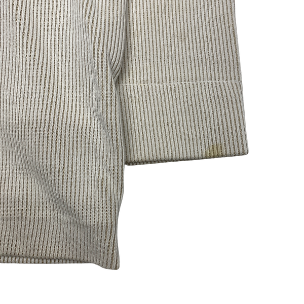 Stone Island Vintage 2002 Ribbed Cotton Mock Neck Jumper