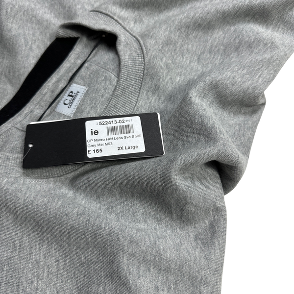 CP Company Light Grey Thick Cotton Crewneck Sweatshirt - XXL