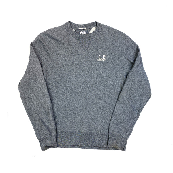 CP Company Grey Crewneck Cotton Sweatshirt