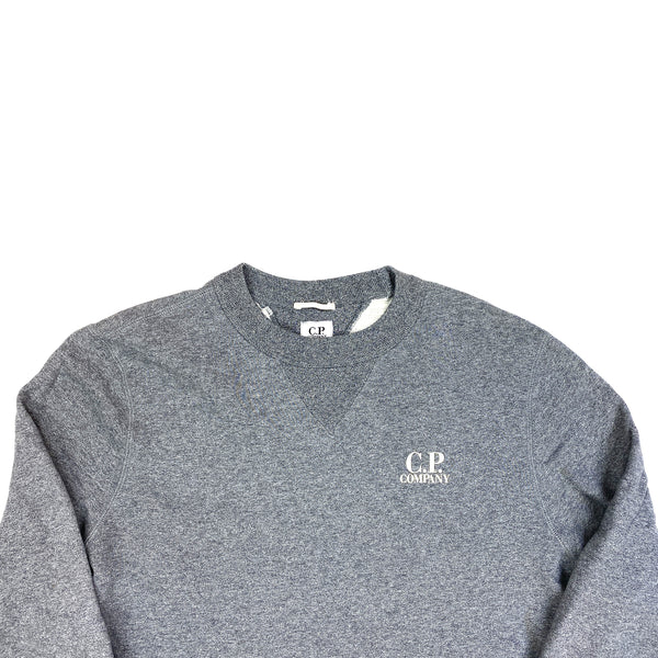 CP Company Grey Crewneck Cotton Sweatshirt