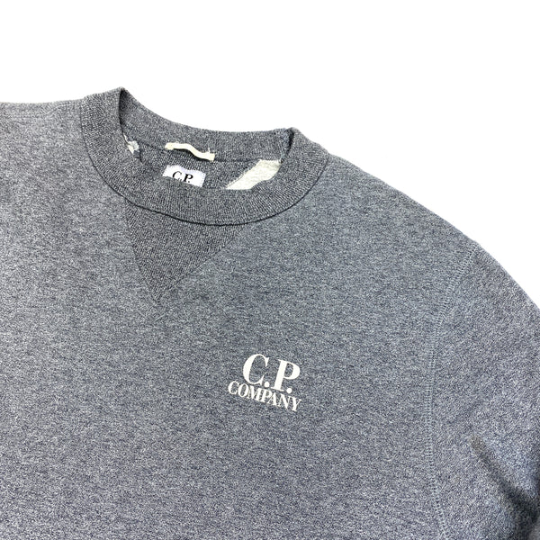 CP Company Grey Crewneck Cotton Sweatshirt