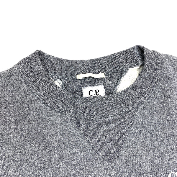 CP Company Grey Crewneck Cotton Sweatshirt