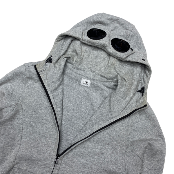 CP Company Light Grey Goggle Hooded Jumper Mat s Island
