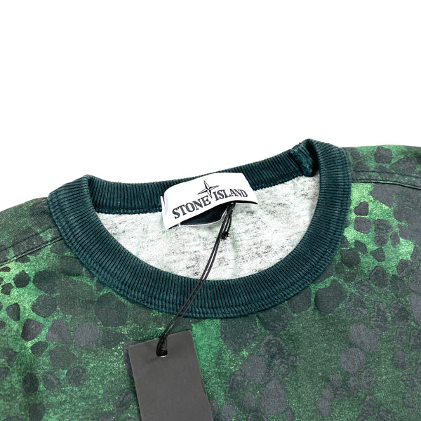 Stone Island Green Alligator Camo Longsleeve