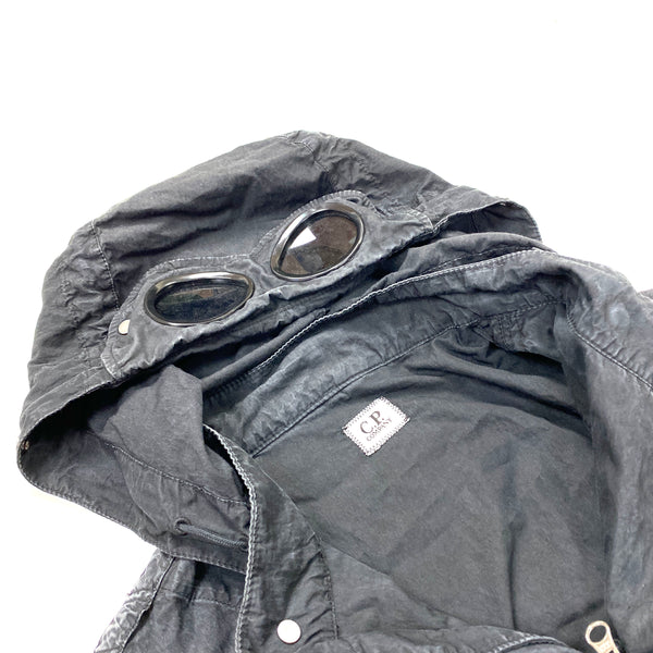 CP Company Black Cotton Goggle Jacket