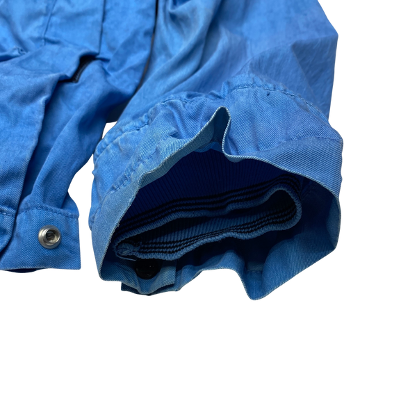 Stone Island 2003 Blue Lino Flax Hooded Jacket