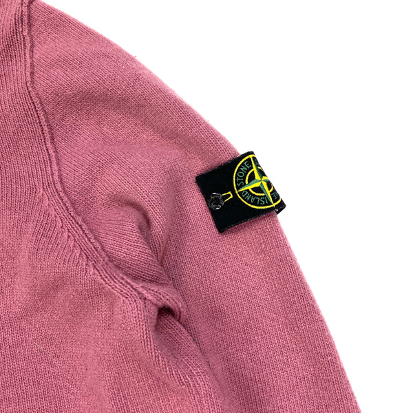 Stone Island Pink Knitted Pullover Jumper