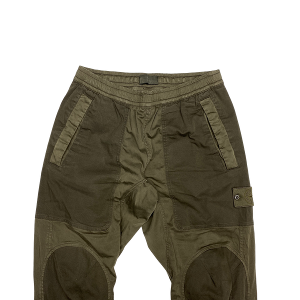 Stone Island Ghost Khaki Tapered Cargo Trousers