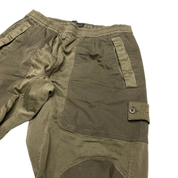 Stone Island Ghost Khaki Tapered Cargo Trousers