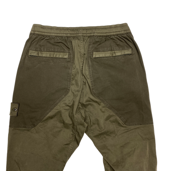 Stone Island Ghost Khaki Tapered Cargo Trousers