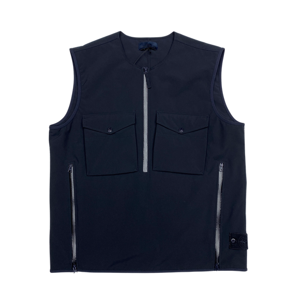 Stone Island Navy Ghost Stretch 5L Gilet