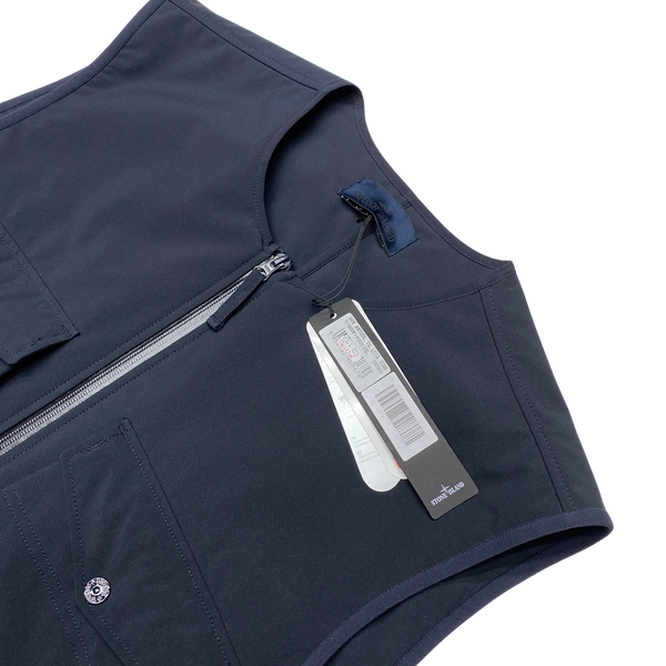 Stone Island Navy Ghost Stretch 5L Gilet