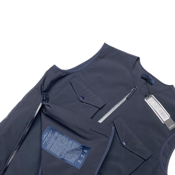 Stone Island Navy Ghost Stretch 5L Gilet