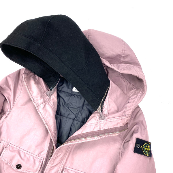 Stone Island Dusty Pink David TC Primaloft Lined Hooded Jacket