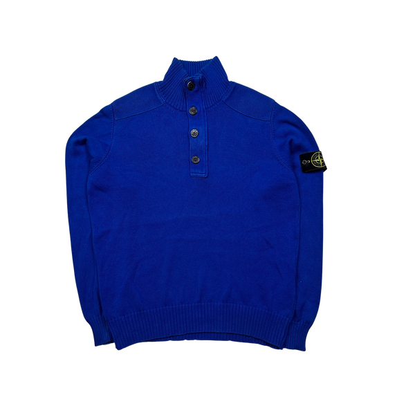 Stone Island Blue 2012 Cotton Knit Pullover - XL