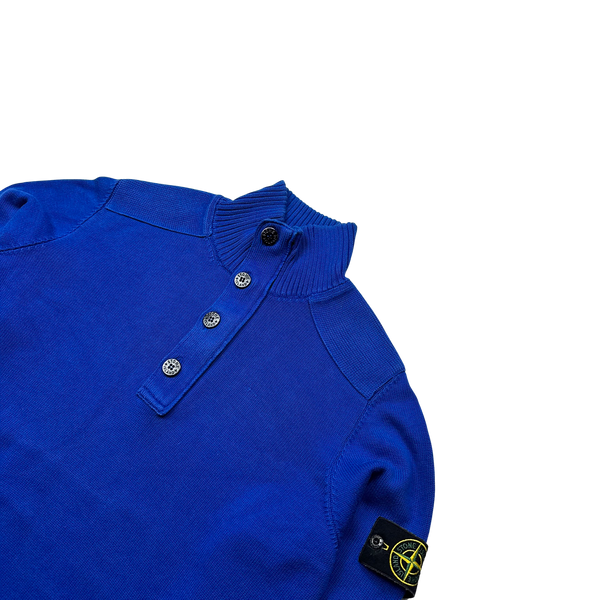 Stone Island Blue 2012 Cotton Knit Pullover - XL