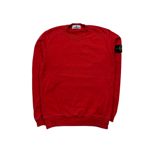 Stone Island Red 2016 Crewneck Sweatshirt - Medium