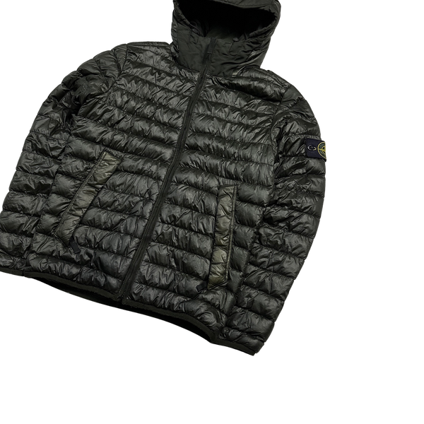 Stone Island 2015 Khaki Garment Dyed Puffer Jacket - Small
